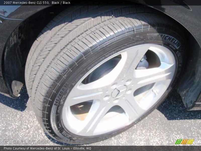 Black / Black 2007 Mercedes-Benz CLS 550