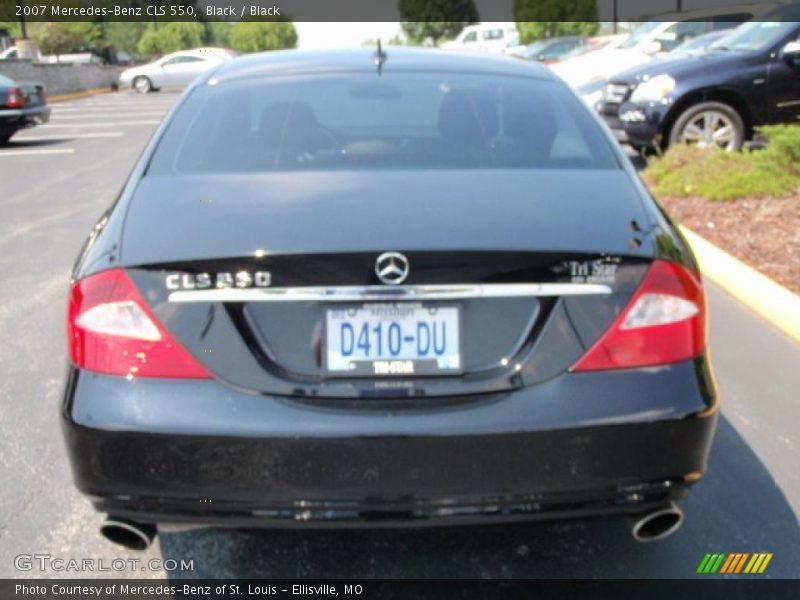 Black / Black 2007 Mercedes-Benz CLS 550