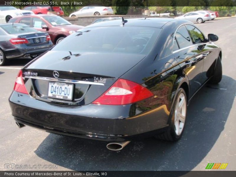 Black / Black 2007 Mercedes-Benz CLS 550