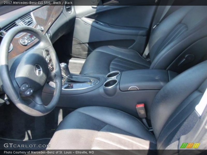 Black / Black 2007 Mercedes-Benz CLS 550