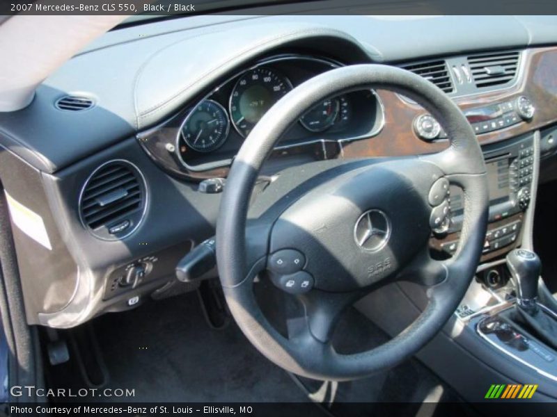 Black / Black 2007 Mercedes-Benz CLS 550