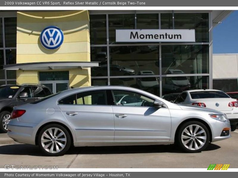 Reflex Silver Metallic / Cornsilk Beige Two-Tone 2009 Volkswagen CC VR6 Sport