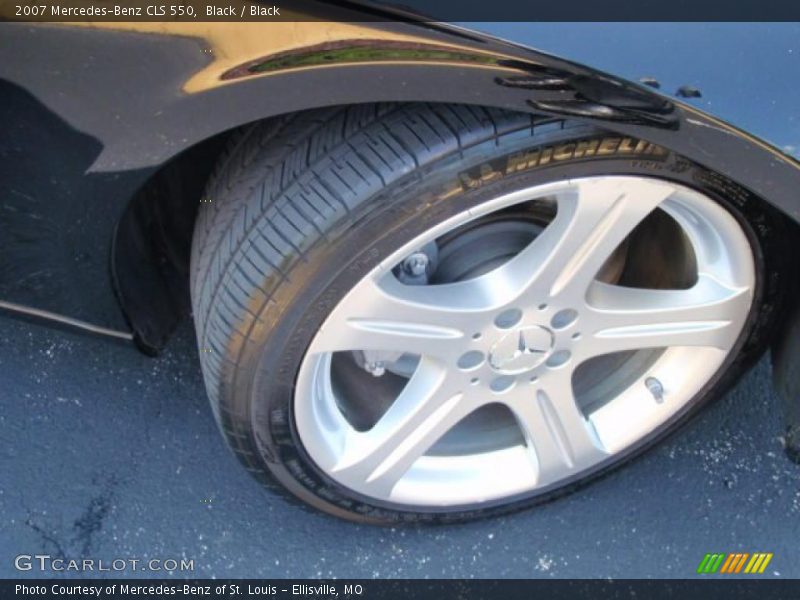 Black / Black 2007 Mercedes-Benz CLS 550