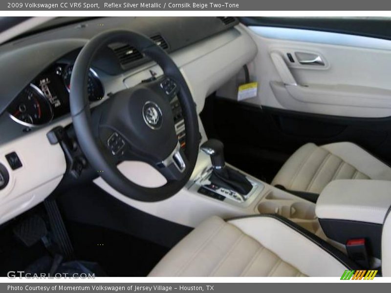 Reflex Silver Metallic / Cornsilk Beige Two-Tone 2009 Volkswagen CC VR6 Sport