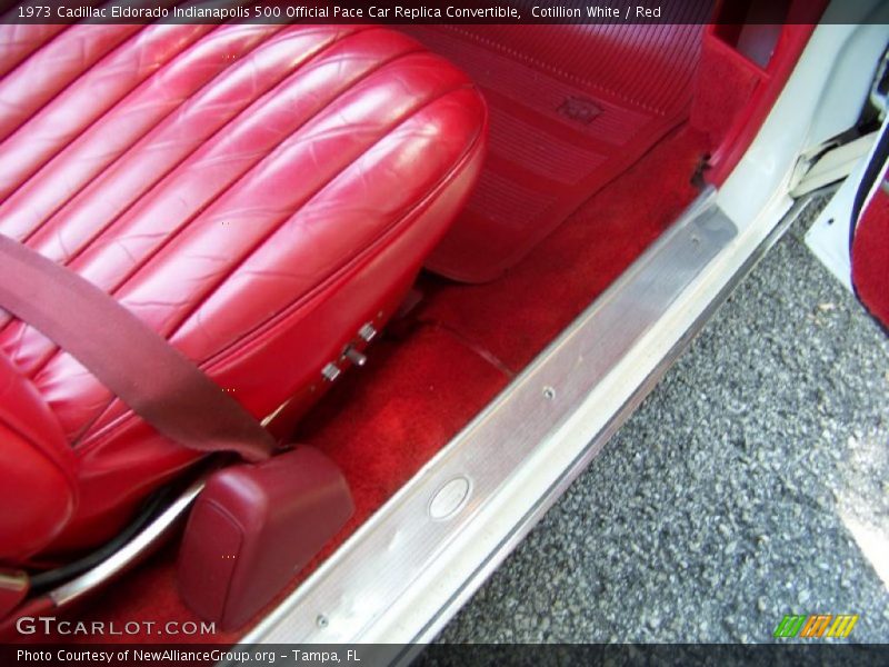 Cotillion White / Red 1973 Cadillac Eldorado Indianapolis 500 Official Pace Car Replica Convertible