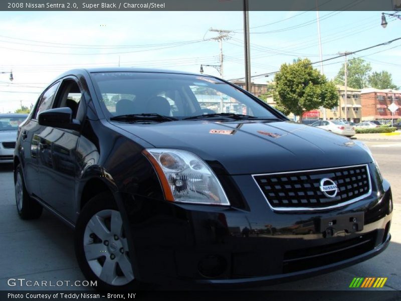 Super Black / Charcoal/Steel 2008 Nissan Sentra 2.0