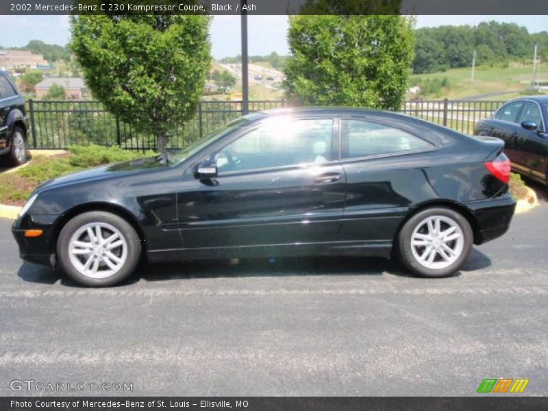 Black / Ash 2002 Mercedes-Benz C 230 Kompressor Coupe