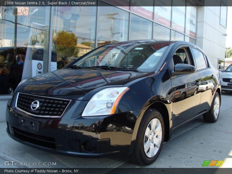 Super Black / Charcoal/Steel 2008 Nissan Sentra 2.0