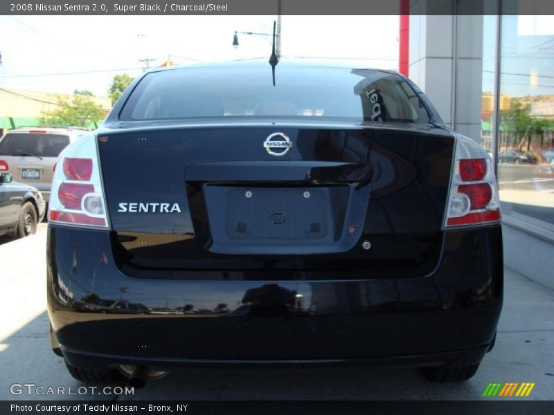 Super Black / Charcoal/Steel 2008 Nissan Sentra 2.0