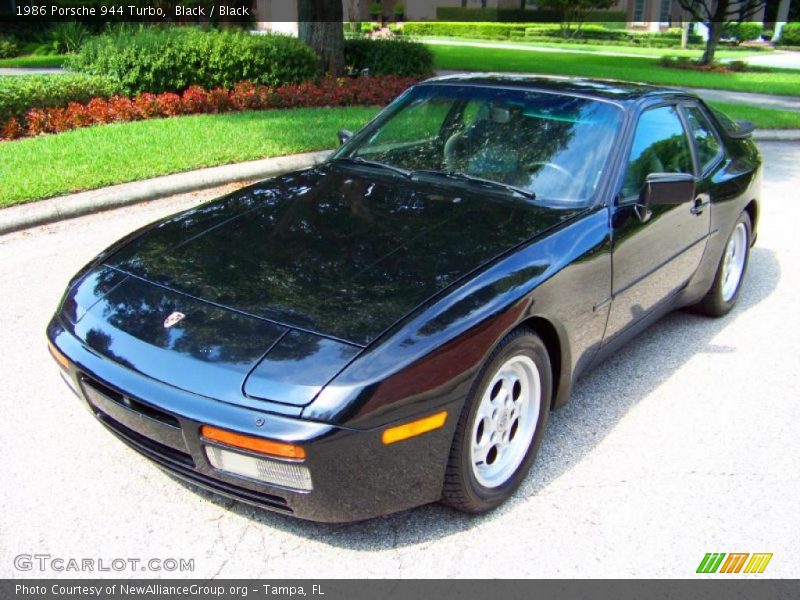 Black / Black 1986 Porsche 944 Turbo