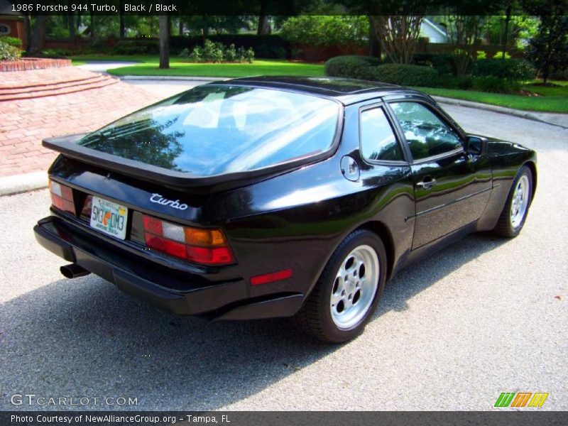 Black / Black 1986 Porsche 944 Turbo