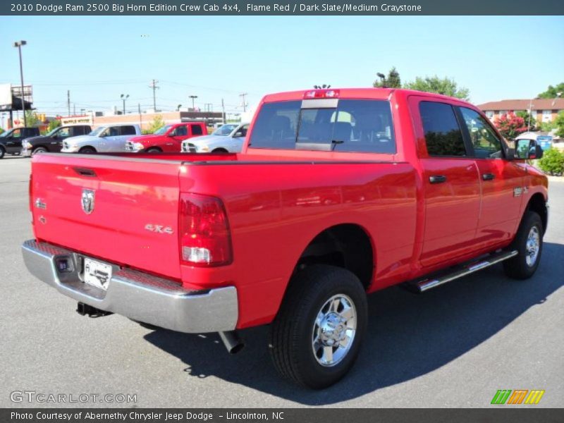 Flame Red / Dark Slate/Medium Graystone 2010 Dodge Ram 2500 Big Horn Edition Crew Cab 4x4