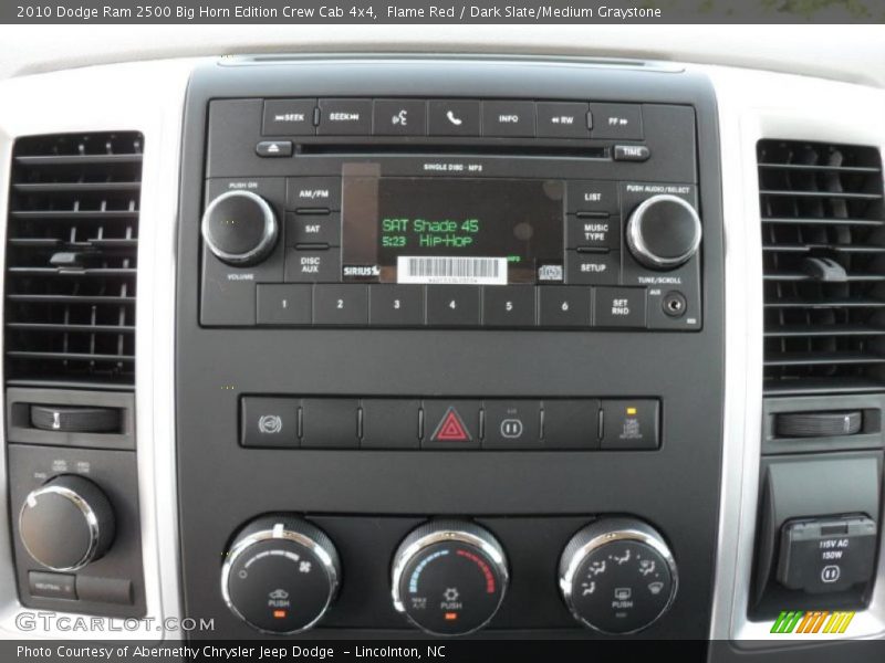 Flame Red / Dark Slate/Medium Graystone 2010 Dodge Ram 2500 Big Horn Edition Crew Cab 4x4