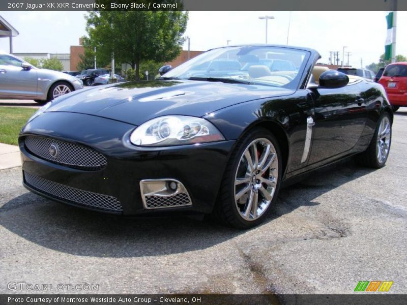Ebony Black / Caramel 2007 Jaguar XK XKR Convertible