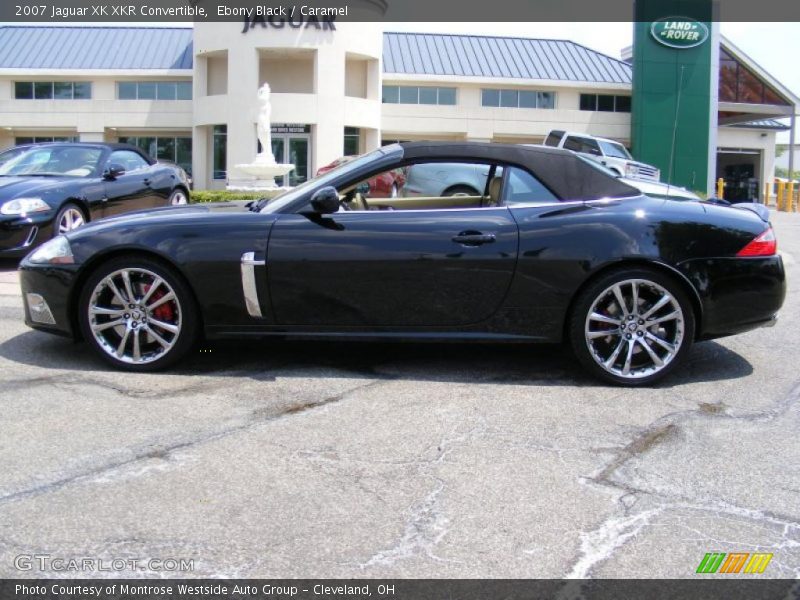 Ebony Black / Caramel 2007 Jaguar XK XKR Convertible