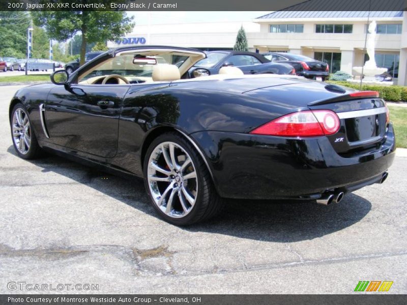 Ebony Black / Caramel 2007 Jaguar XK XKR Convertible