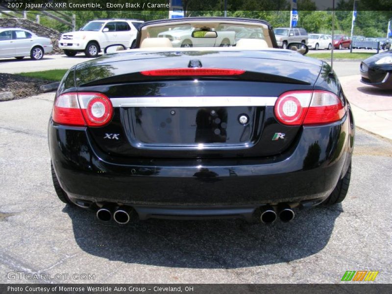 Ebony Black / Caramel 2007 Jaguar XK XKR Convertible