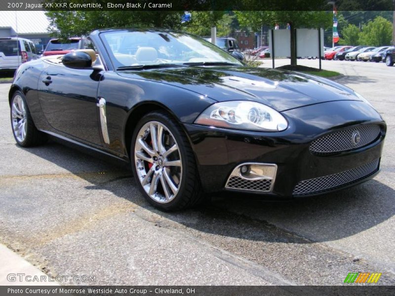 Ebony Black / Caramel 2007 Jaguar XK XKR Convertible