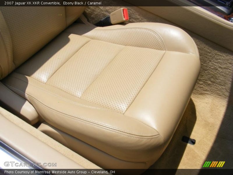 Ebony Black / Caramel 2007 Jaguar XK XKR Convertible