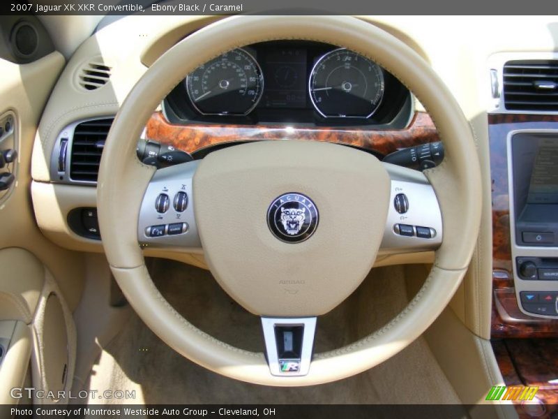 Ebony Black / Caramel 2007 Jaguar XK XKR Convertible