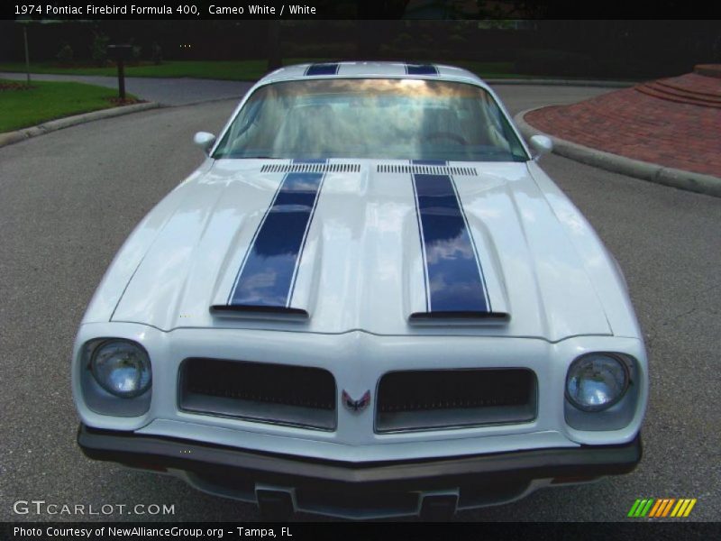 Cameo White / White 1974 Pontiac Firebird Formula 400