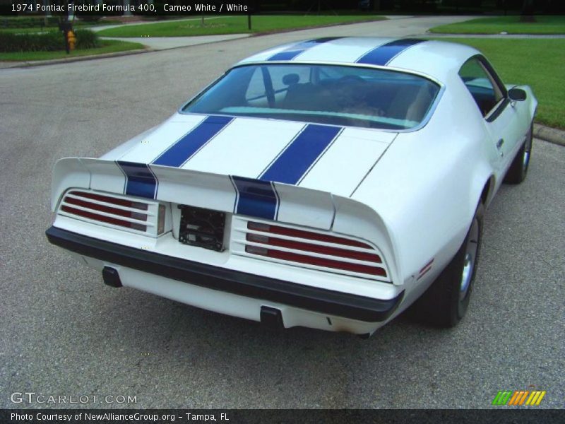 Cameo White / White 1974 Pontiac Firebird Formula 400