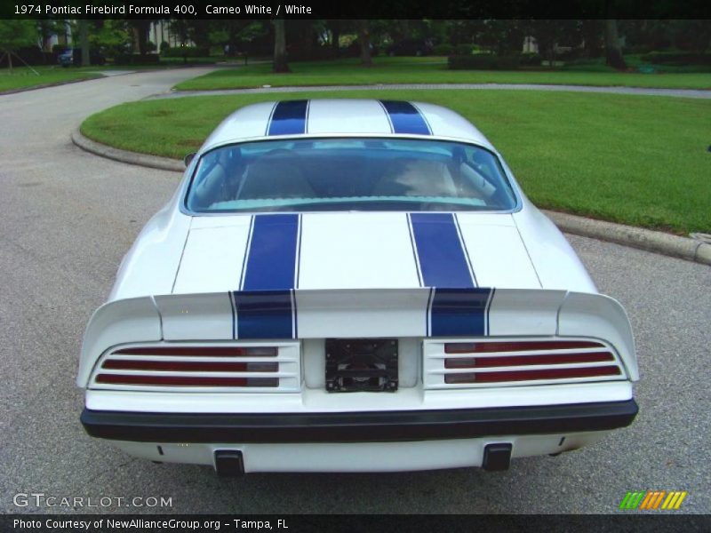 Cameo White / White 1974 Pontiac Firebird Formula 400