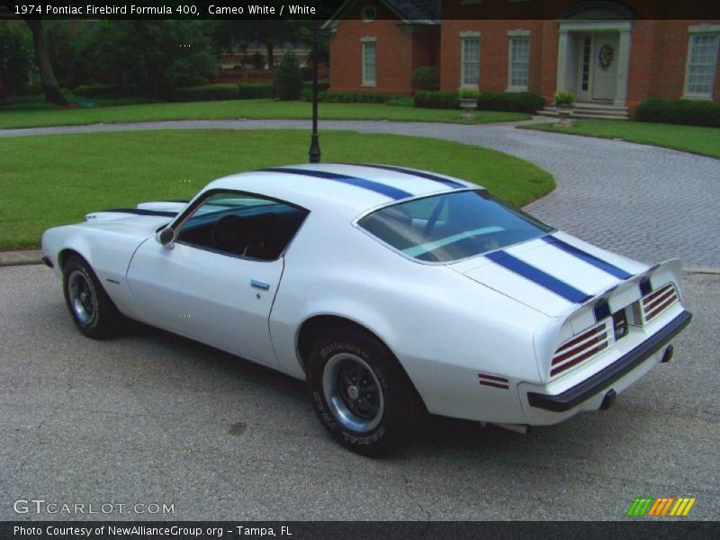 Cameo White / White 1974 Pontiac Firebird Formula 400