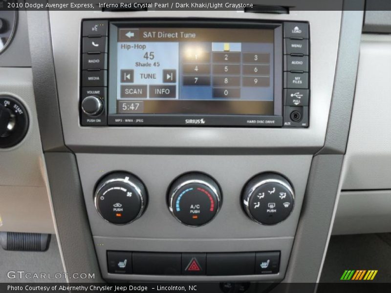 Inferno Red Crystal Pearl / Dark Khaki/Light Graystone 2010 Dodge Avenger Express