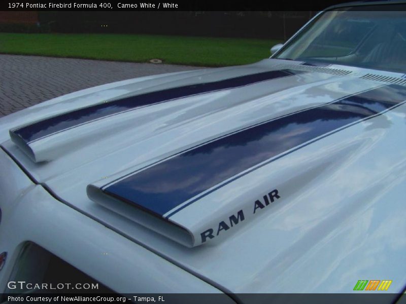 Cameo White / White 1974 Pontiac Firebird Formula 400