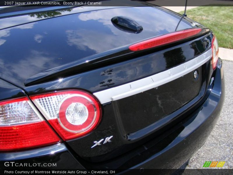 Ebony Black / Caramel 2007 Jaguar XK XKR Convertible