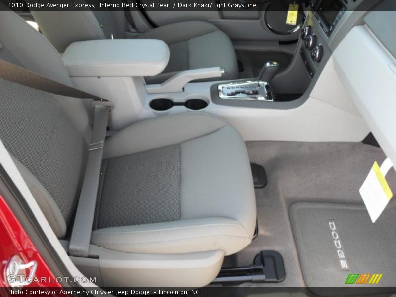Inferno Red Crystal Pearl / Dark Khaki/Light Graystone 2010 Dodge Avenger Express