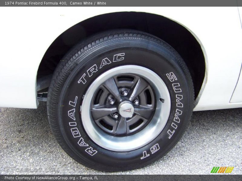 Cameo White / White 1974 Pontiac Firebird Formula 400