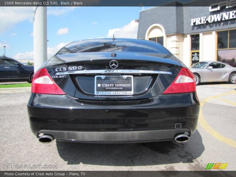 Black / Black 2006 Mercedes-Benz CLS 500