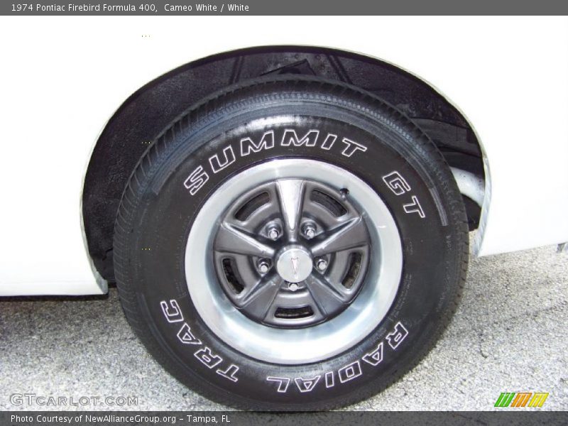Cameo White / White 1974 Pontiac Firebird Formula 400