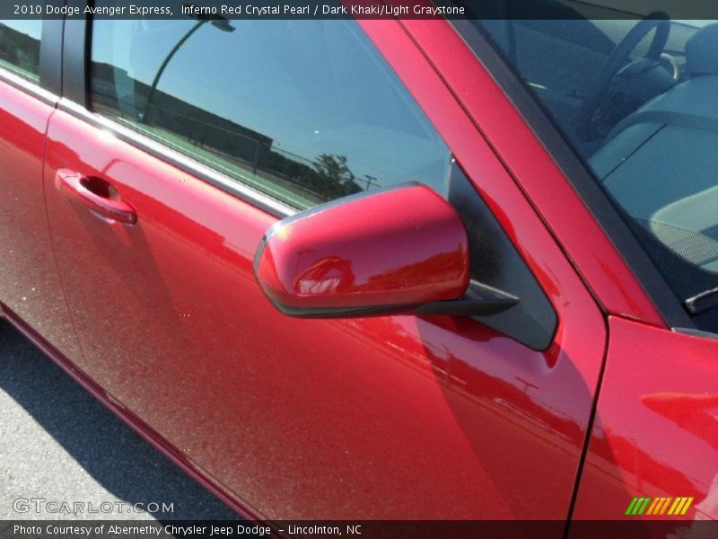 Inferno Red Crystal Pearl / Dark Khaki/Light Graystone 2010 Dodge Avenger Express