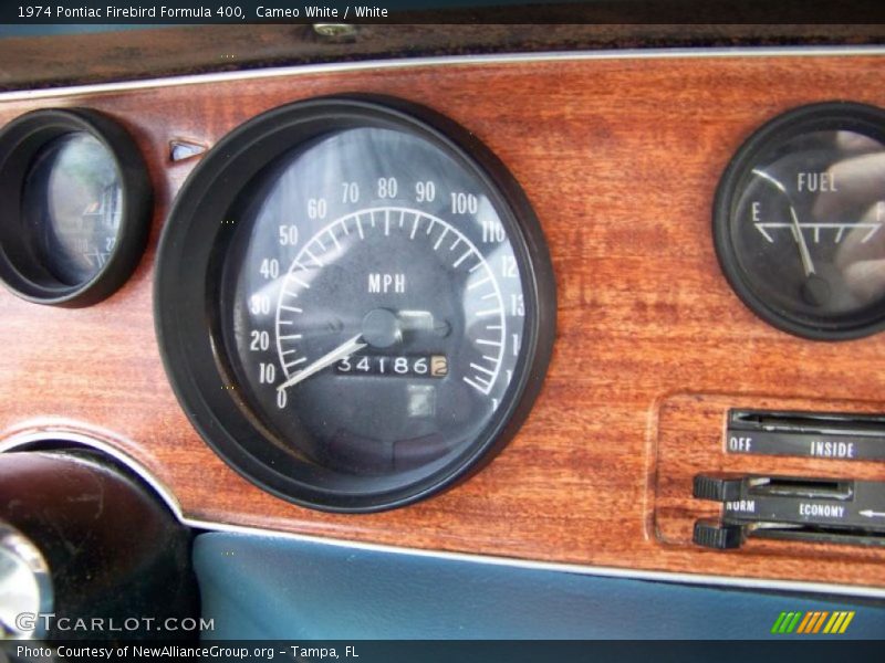 Cameo White / White 1974 Pontiac Firebird Formula 400