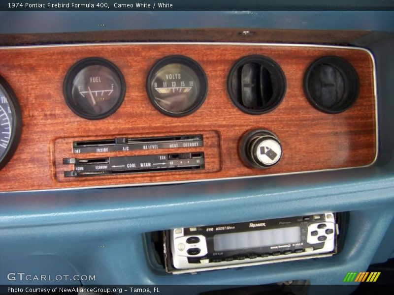 Cameo White / White 1974 Pontiac Firebird Formula 400