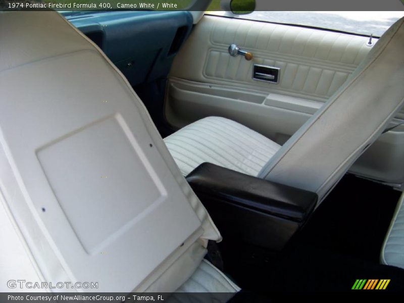 Cameo White / White 1974 Pontiac Firebird Formula 400