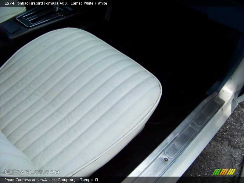 Cameo White / White 1974 Pontiac Firebird Formula 400