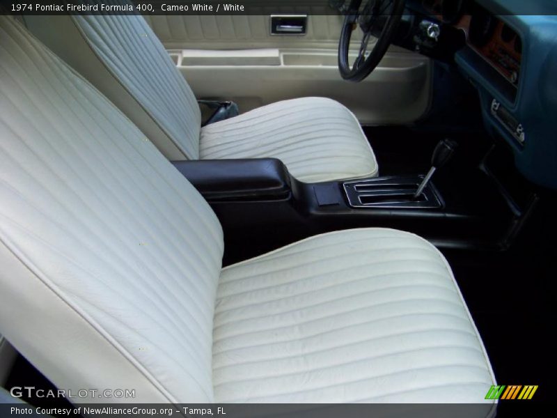 Cameo White / White 1974 Pontiac Firebird Formula 400