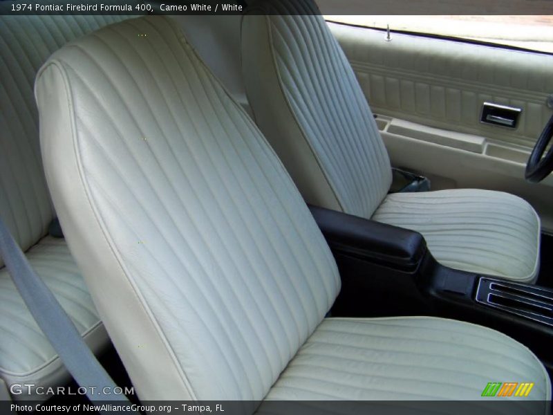 Cameo White / White 1974 Pontiac Firebird Formula 400