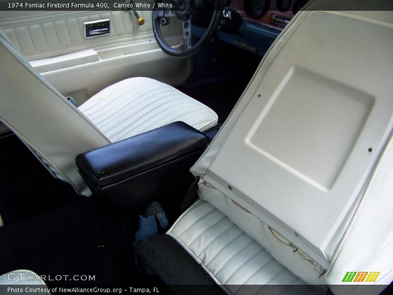 Cameo White / White 1974 Pontiac Firebird Formula 400
