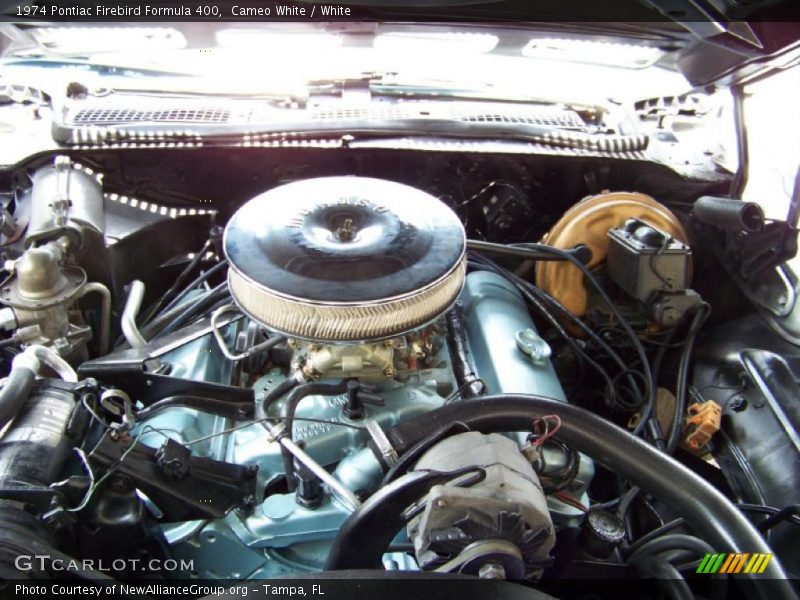 Cameo White / White 1974 Pontiac Firebird Formula 400