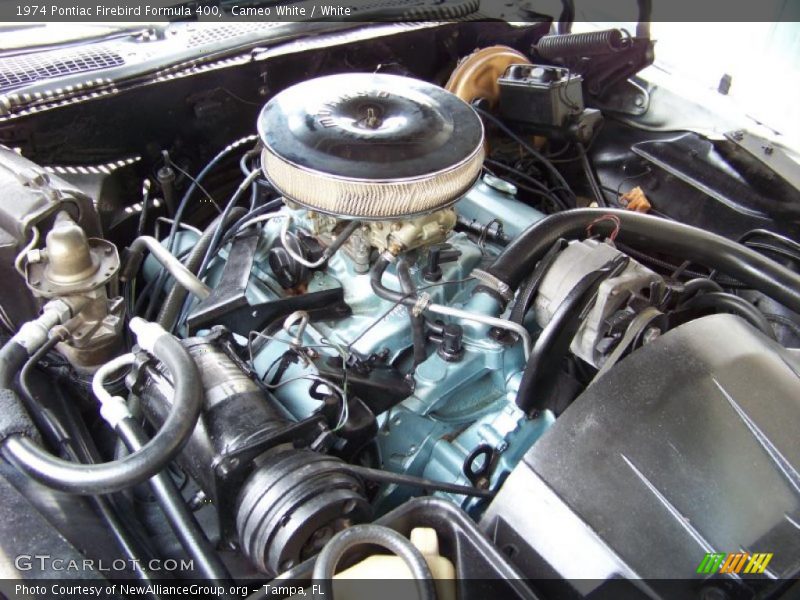 Cameo White / White 1974 Pontiac Firebird Formula 400