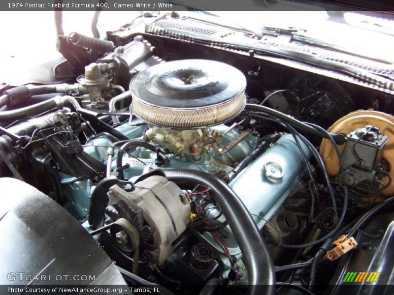 Cameo White / White 1974 Pontiac Firebird Formula 400