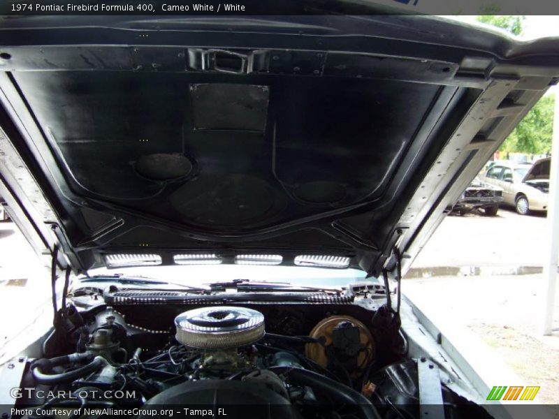 Cameo White / White 1974 Pontiac Firebird Formula 400