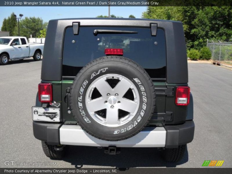 Natural Green Pearl / Dark Slate Gray/Medium Slate Gray 2010 Jeep Wrangler Sahara 4x4