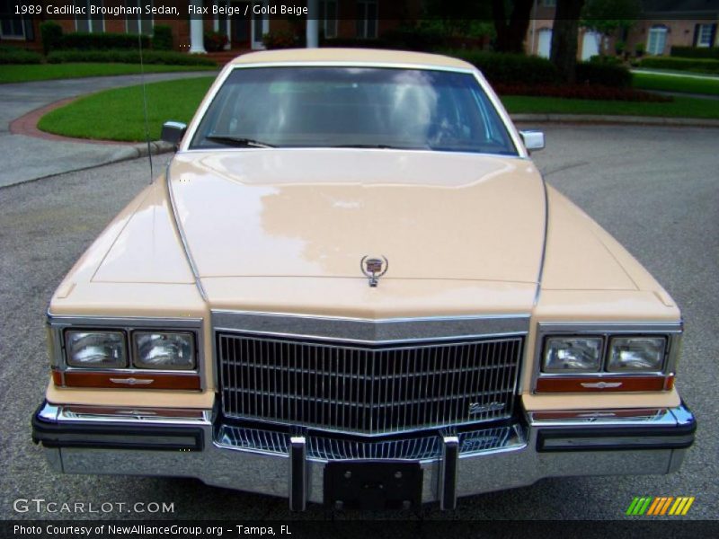 Flax Beige / Gold Beige 1989 Cadillac Brougham Sedan