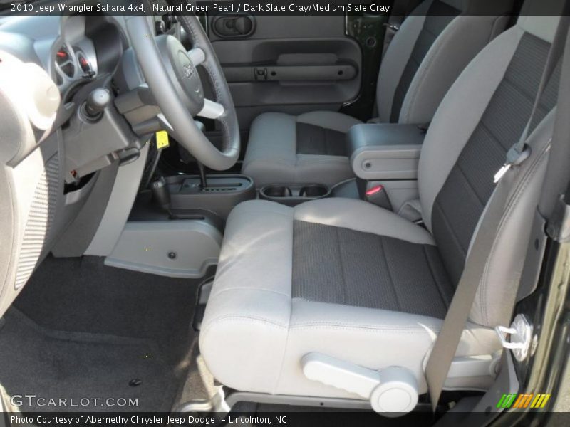 Natural Green Pearl / Dark Slate Gray/Medium Slate Gray 2010 Jeep Wrangler Sahara 4x4